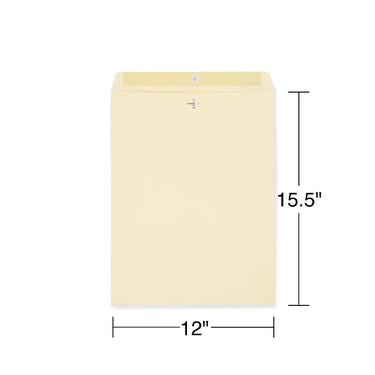 Staples Extra-Heavyweight Clasp & Moistenable Glue Catalog Envelopes, 12